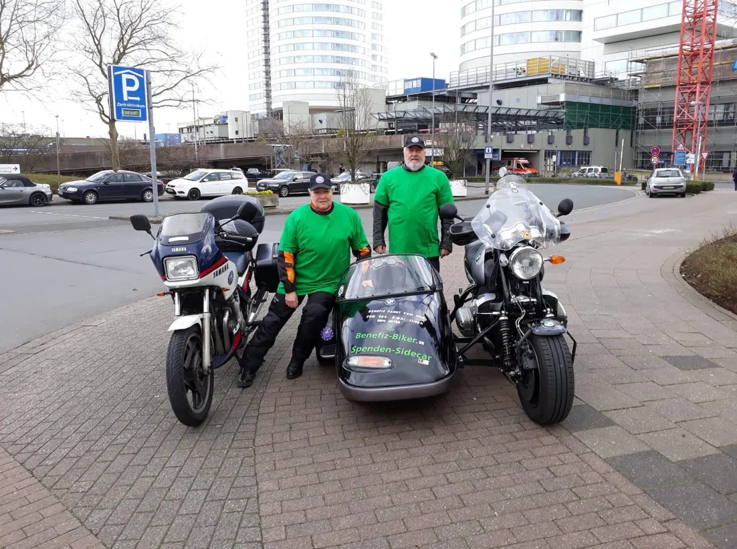 Benefiz-Biker am Klinikum Münster