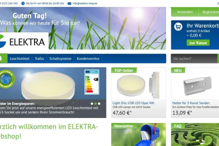 Bild: networker realisieren ersten Elektra-Webshop im Netz