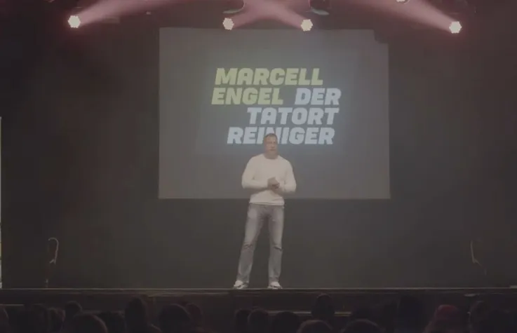 Bild: Tatortreiniger Marcell Engel live in Berlin