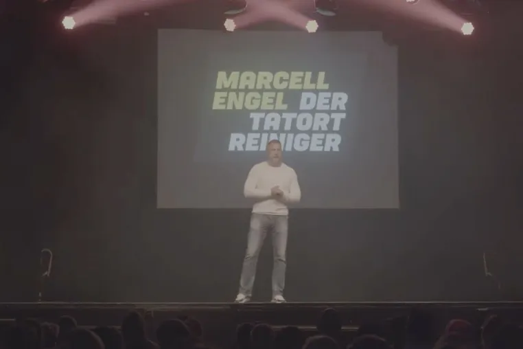 Bild: Tatortreiniger Marcell Engel live in Berlin