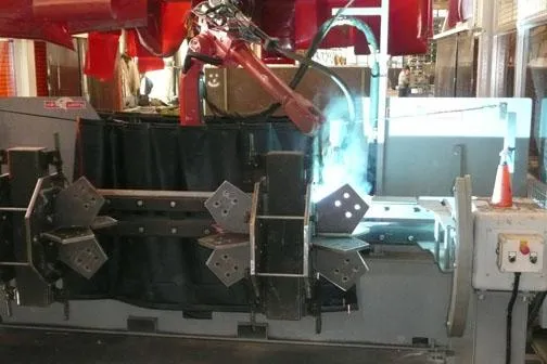 Bild: Erster professioneller Einsatz für Schweißroboter im Stahlhochbau in Deutschland – erfolgreicher Start