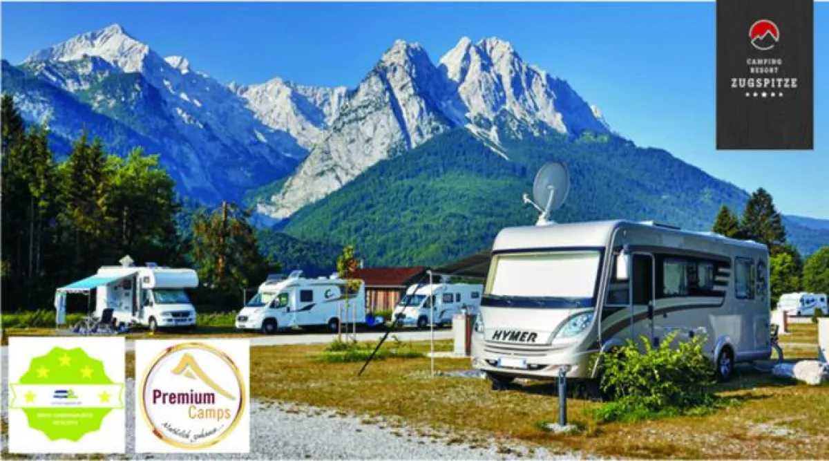 Das Camping Resort Zugspitze zählt zu den 30 besten Campingplätzen Deutschlands