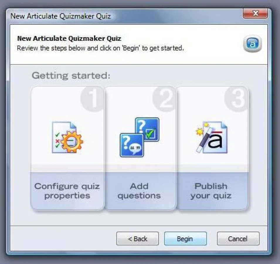 Mit dem Articulate Quizmaker Lernfragen gestalten