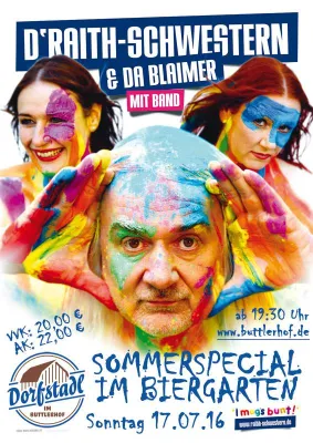 Bild: Sommerspecial Open-Air im Biergarten! D´Raith-Schwestern und da Blaimer "I mogs bunt"