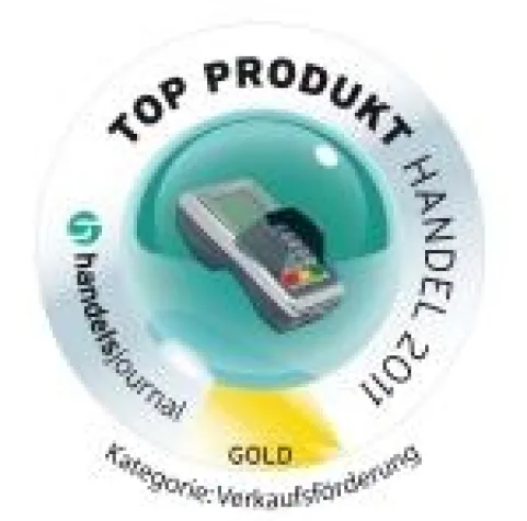 Bild: Gold für CCV: Kartenterminal Vx670 ist „Top Produkt Handel 2011“