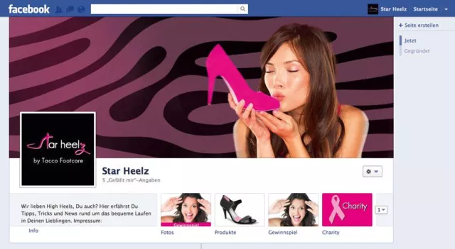 Bild: Star Heelz jetzt auf Facebook