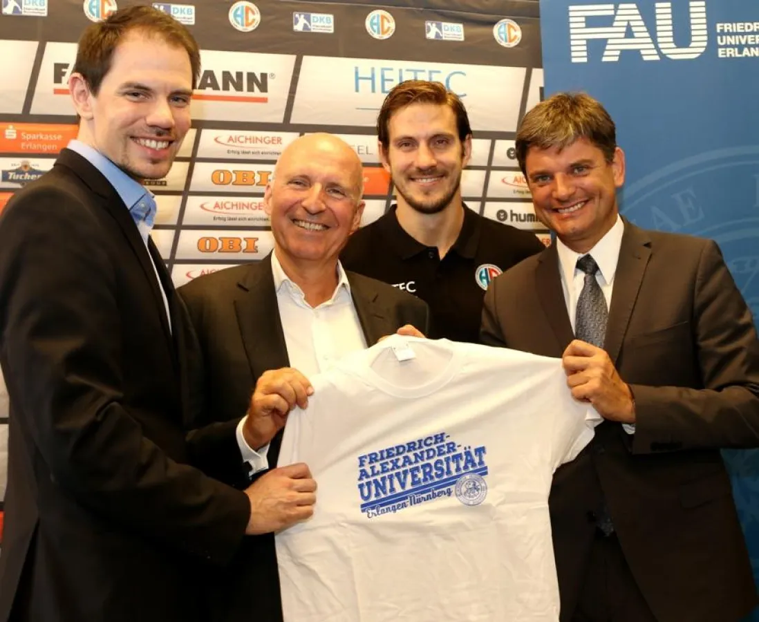 (Foto: hl-studios v.l.): René Selke, Alexander Fackelmann, Michael Haaß, Prof. Joachim Hornegger