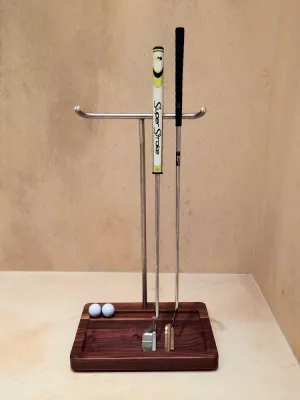 Bild: dublisGolf präsentiert die Golf-Neuheit - pd PutterRack® - auf der Rheingolf 2018, Stand C30