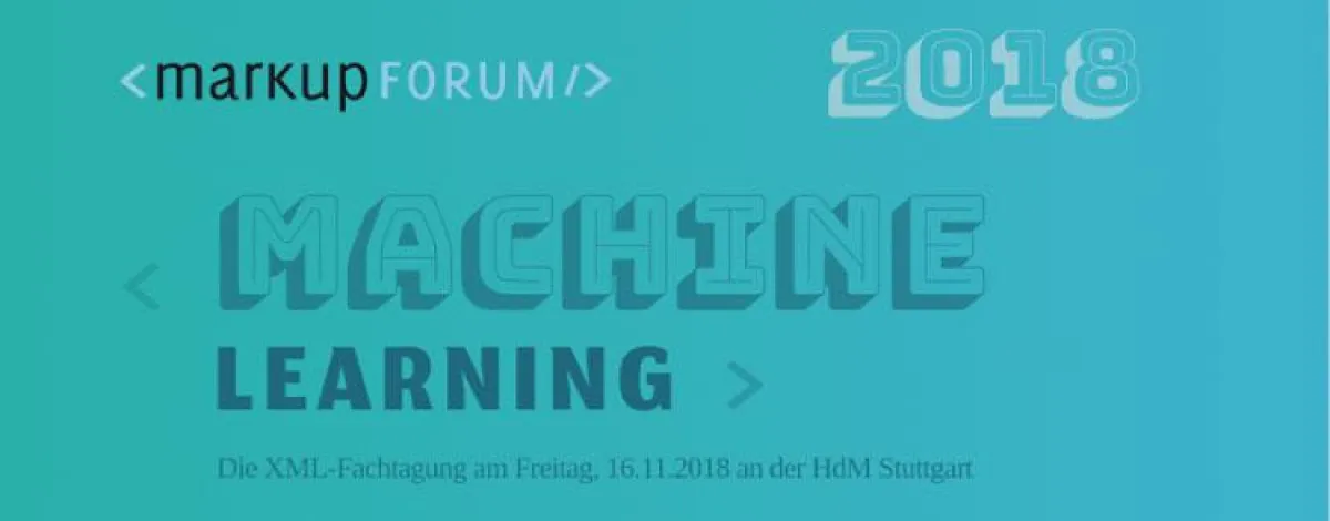 Markupforum 2018 am 16.11. in Stuttgart
