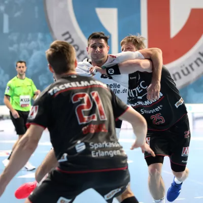 Handball: HC Erlangen schlägt den SC DHfK Leipzig deutlich Bild: Handball: HC Erlangen schlägt den SC DHfK Leipzig deutlich
