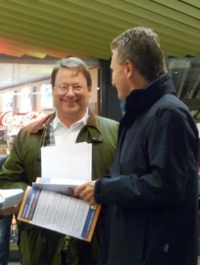 CDA Landesvorsitzender Dr. Christian Bäumler mit Ministerpräsident Oettinger