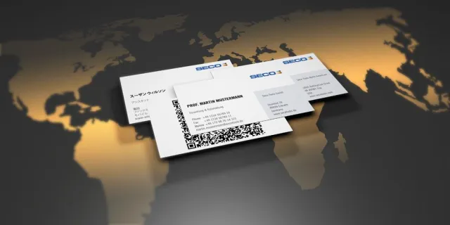 Bild: Weltweite Visitenkartenproduktion mit dem Visitenkarten Manager