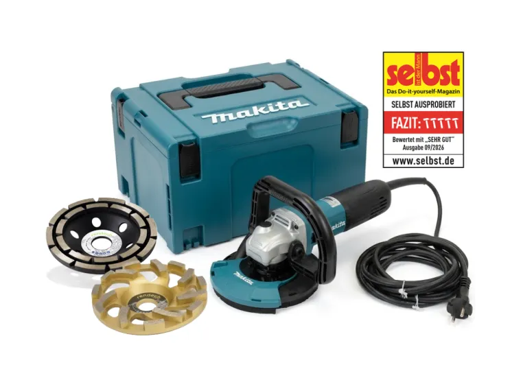 Bild: Fachmagazin "selbst ist der Mann" bewertet das Betonschleifer-Set von rendech mit "SEHR GUT"