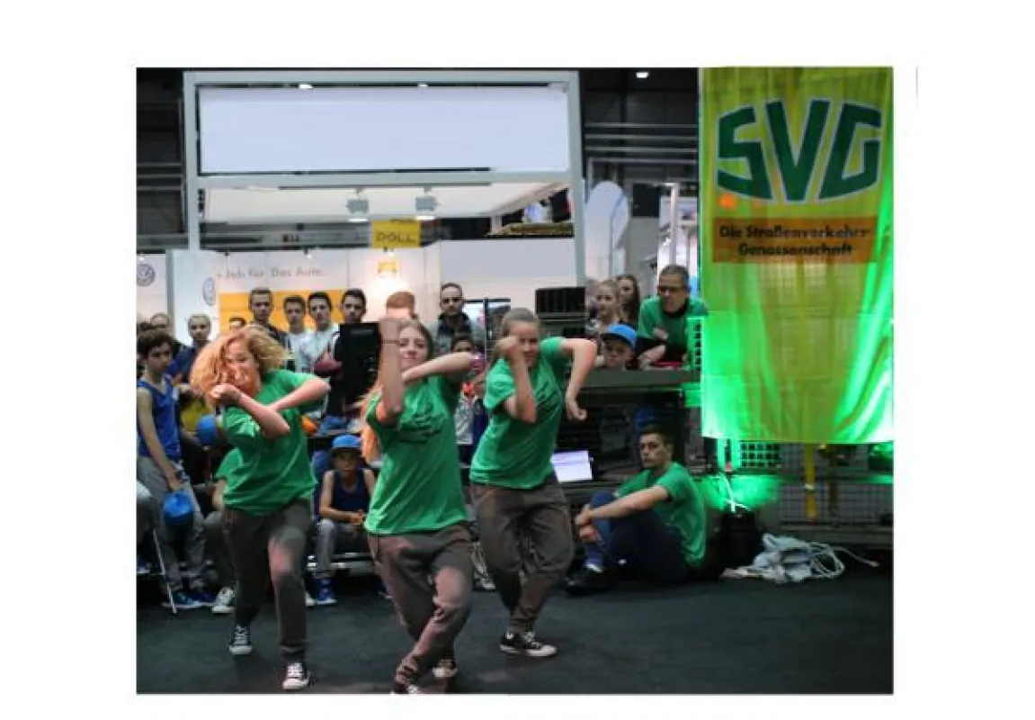 Am SVG-Stand zog die Mischung aus Hip-Hop-Show und Berufsberatung mehr als 1000 Besucher an.