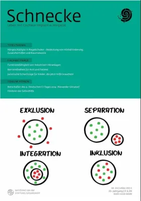 Bild: Zeitschrift „Schnecke“ zum Lernen hörgeschädigter Schüler in Regelschulen