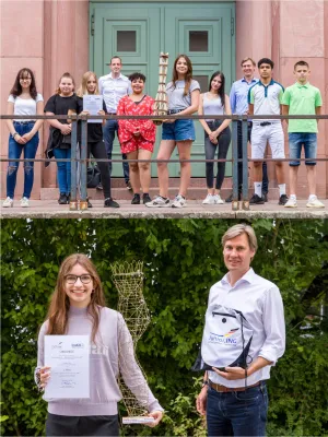 Bild: Gute Aussicht dank Nachwuchsingenieuren: Gewinner des hessischen Junior.ING-Schülerwettbewerbs 2019/20 gekürt