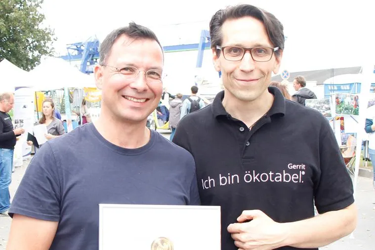 Bild: Preis für Nachhaltigkeit „Ökotabel®-AWARD 2016“ geht an: Triodos Bank, Rook-Architekten, Ökobon und Premium.