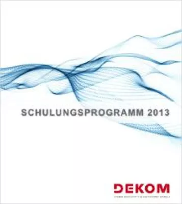 Bild: DEKOM Schulungsprogramm 2013