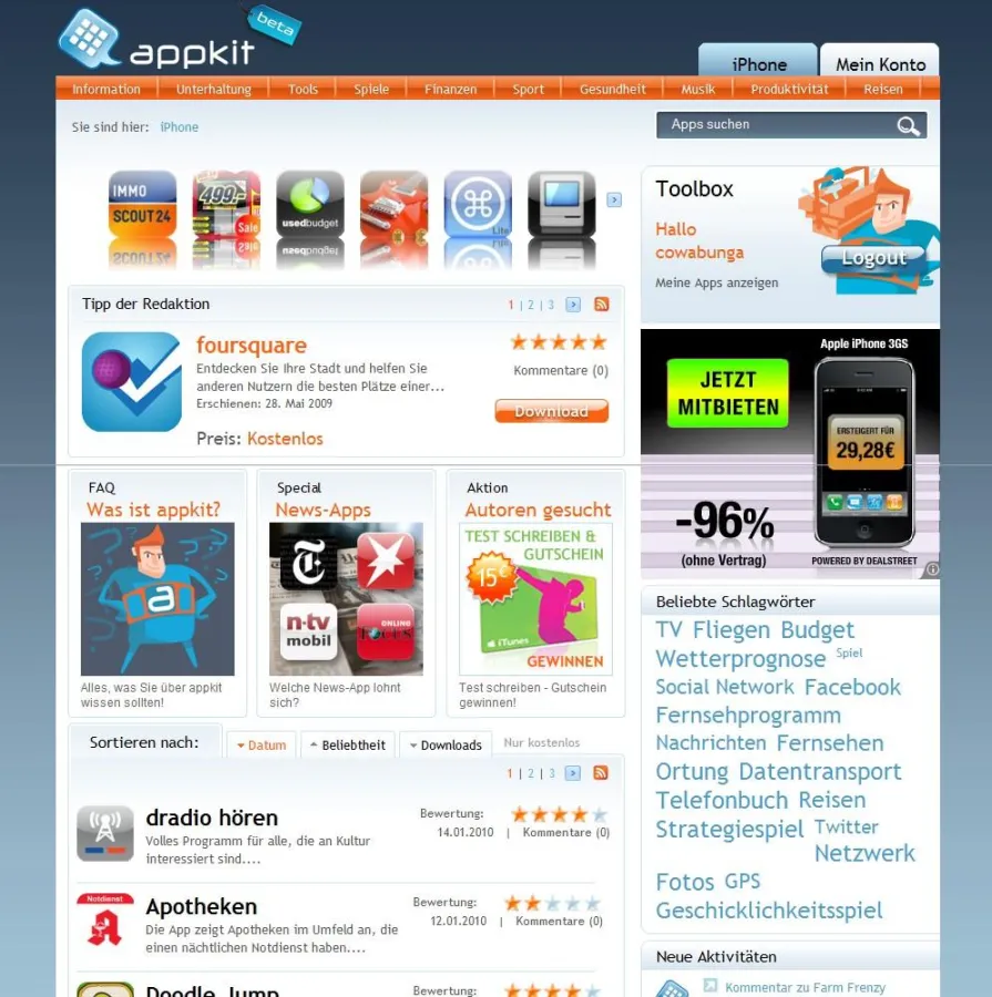 appkit testet iPhone Apps, die sich lohnen und setzt auf App Store Marketing