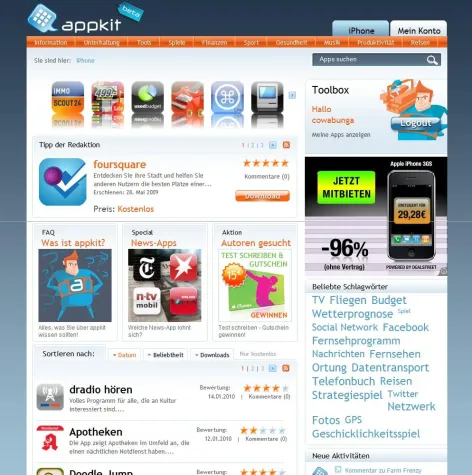 appkit testet iPhone Apps, die sich lohnen und setzt auf App Store Marketing Bild: appkit testet iPhone Apps, die sich lohnen und setzt auf App Store Marketing