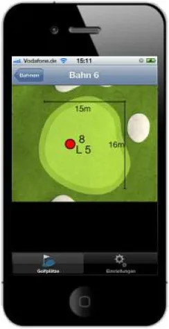 Bild: 1000birdies – Online Pinposition als iPhone-App