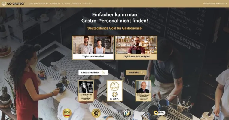 Bild: GO-GASTRO!® – Hier bestimmen jobsuchende Talente selber ihre Arbeitszeit