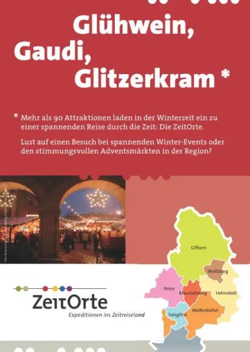 Schönste Weihnachtsmärkte und Winter-Events im Zeitreiseland Bild: Schönste Weihnachtsmärkte und Winter-Events im Zeitreiseland