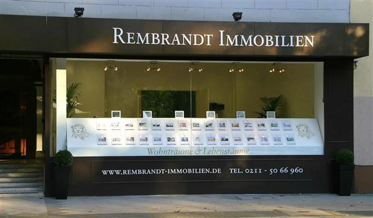 Der neue Immobilien-Shop auf der Elisabethstraße.
