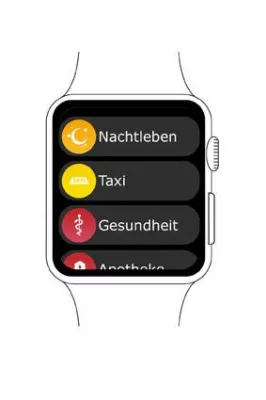 Branchenbuch am Handgelenk: klickTel App für lokale Suche auf der Apple Watch Bild: Branchenbuch am Handgelenk: klickTel App für lokale Suche auf der Apple Watch