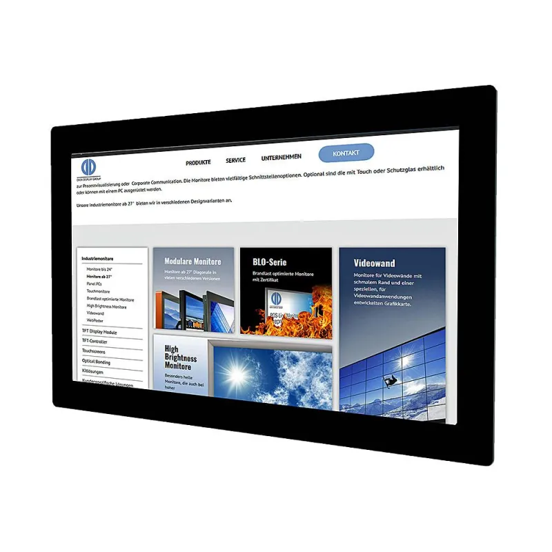 TFT-WebPoster von Distec stellt alle gängigen Web-Inhalte dar