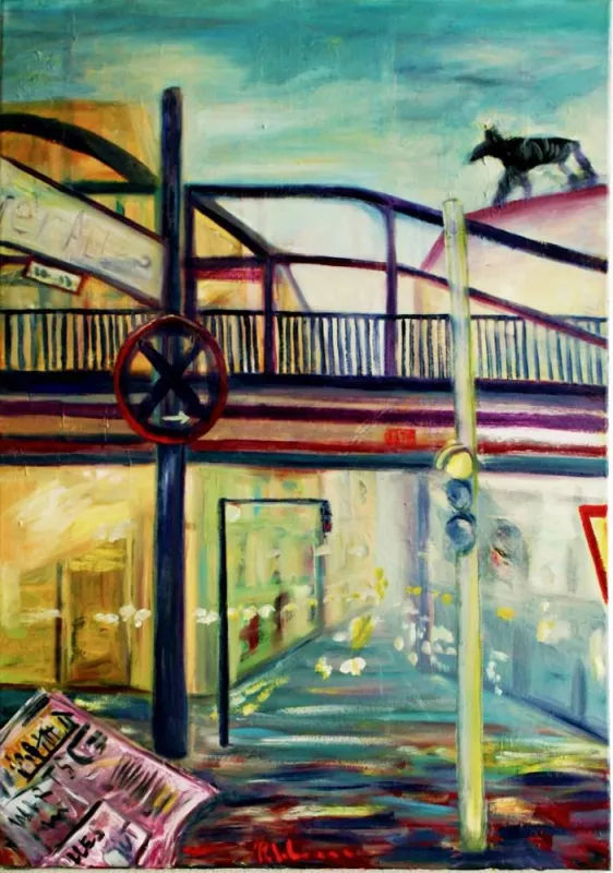Schönhauser Allee, 2013, Öl. a. Lw.