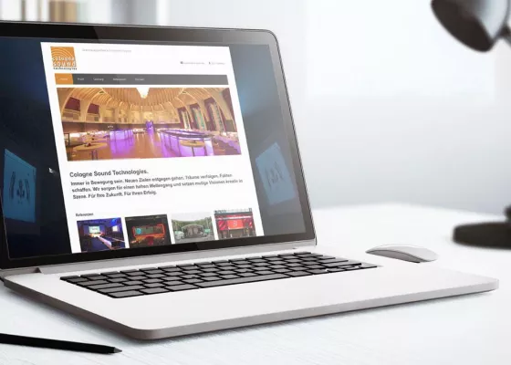 Neues Grafik Design für Kölner Veranstaltungstechniker Bild: Neues Grafik Design für Kölner Veranstaltungstechniker