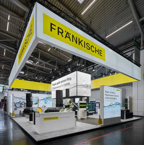 Fränkische auf der IFAT mit ISINGERMERZ: neues Kommunikationskonzept und bewährte Zusammenarbeit Bild: Fränkische auf der IFAT mit ISINGERMERZ: neues Kommunikationskonzept und bewährte Zusammenarbeit