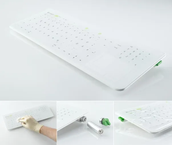 IC Keys „Die Hygienetastatur” setzt einen neuen Standard in der Infektionsprävention. Bild: IC Keys „Die Hygienetastatur” setzt einen neuen Standard in der Infektionsprävention.