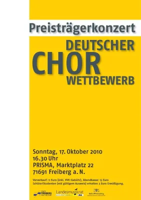 Preisträgerkonzert Deutscher Chorwettbewerb Bild: Preisträgerkonzert Deutscher Chorwettbewerb