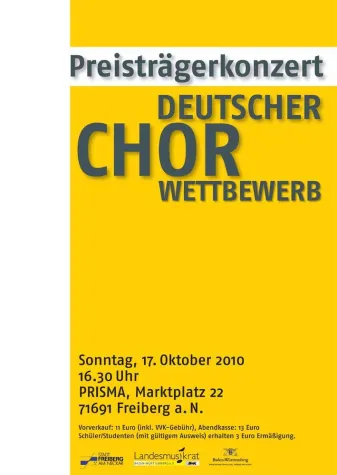 Bild: Preisträgerkonzert Deutscher Chorwettbewerb