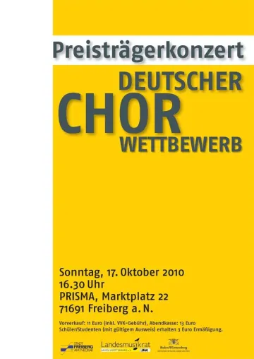 Bild: Preisträgerkonzert Deutscher Chorwettbewerb