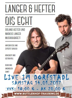 Bild: Roland Hefter & Markus Langer - live im Dorfstadl Buttlerhof in Tutzing am 14.01.2017