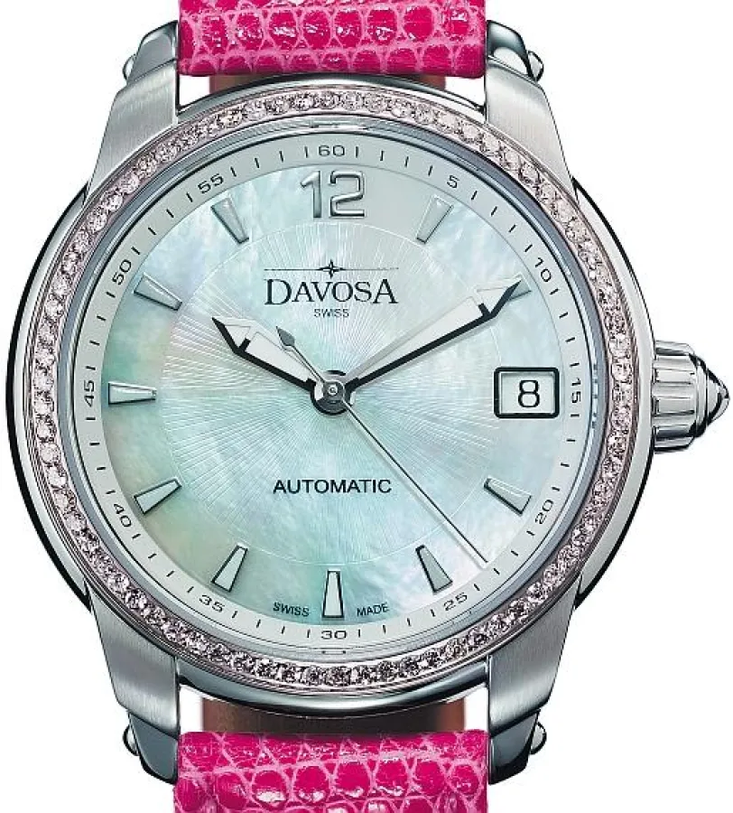 Ladies´Colour Delight mit Perlmutt-Zifferblatt und 74 echten Diamanten