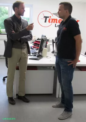 Bild: Neue Geschäftsräume: Die Firma TimeStar Logistik GmbH lud ein zum „Tag der offenen Tür“