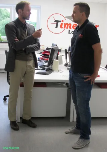 Bild: Neue Geschäftsräume: Die Firma TimeStar Logistik GmbH lud ein zum „Tag der offenen Tür“