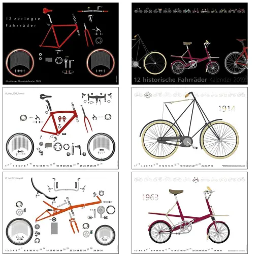 Verlag radundbuch.de bringt neue Fahrradkalender 2019 Bild: Verlag radundbuch.de bringt neue Fahrradkalender 2019