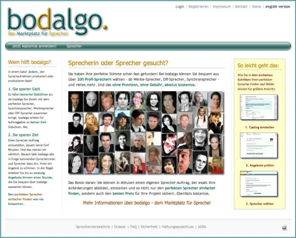 Bild: Ausgezeichnete Stimmen - Financial Times Deutschland zeichnet Sprecherportal bodalgo.com aus