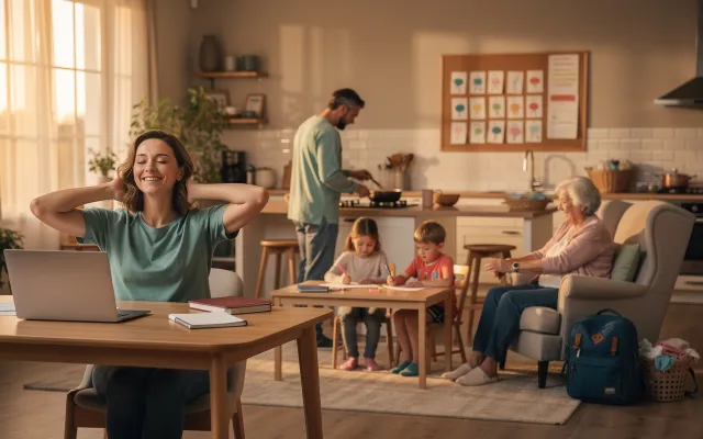 Bild: Work-Life-Balance, Familie und Care-Arbeit. Mit Selbsttest und Ikigai-Tool