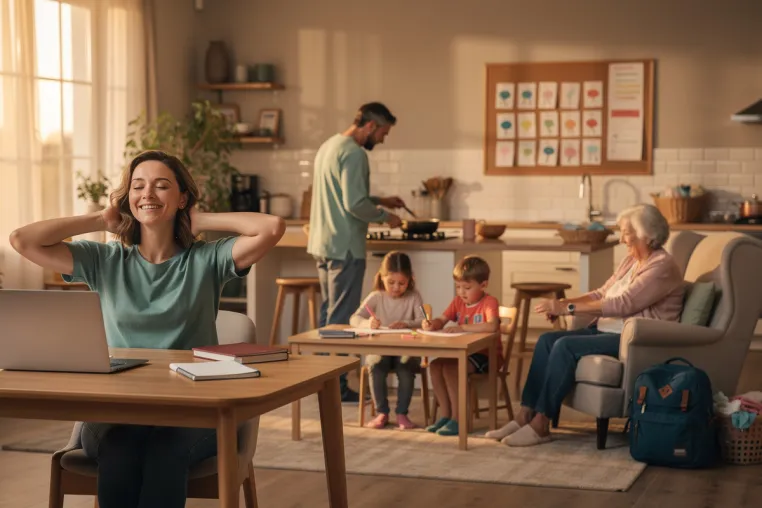 Bild: Work-Life-Balance, Familie und Care-Arbeit. Mit Selbsttest und Ikigai-Tool
