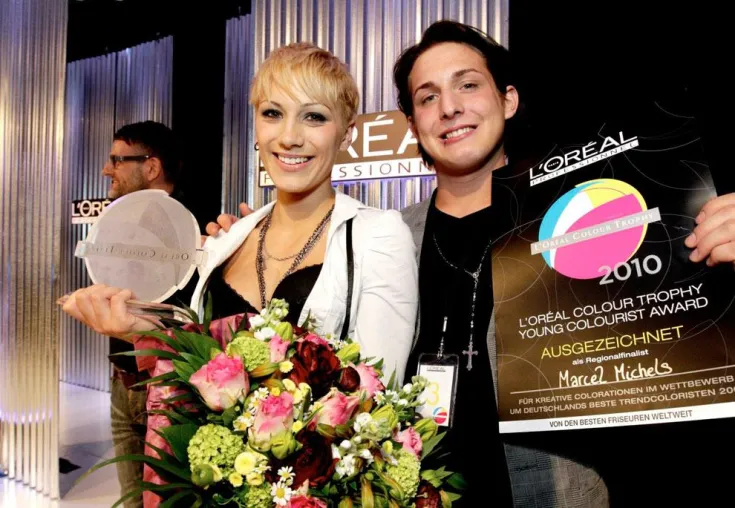 Friseur Marcel Michels aus Bonn erreicht das Grand Finale der L`Oréal Colour Trophy 2010 Bild: Friseur Marcel Michels aus Bonn erreicht das Grand Finale der L`Oréal Colour Trophy 2010