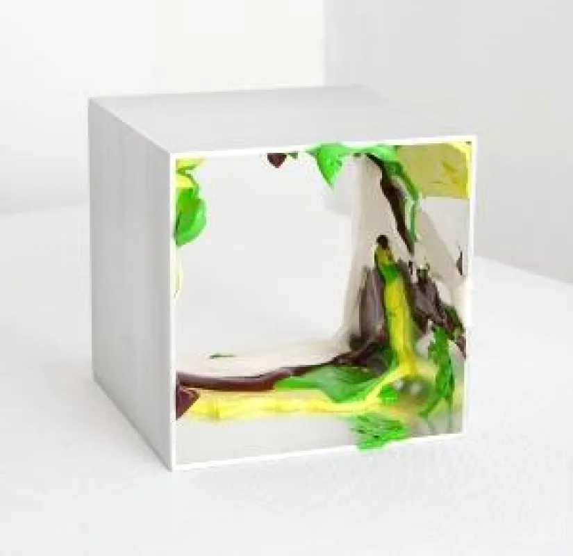© Christian F. Kintz, O.T., 2010, Acryl auf Aluminium, 10 x 10 x 10 cm