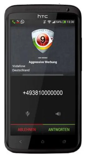 Bild: Die tellows Android App in der aktuellen Vollversion