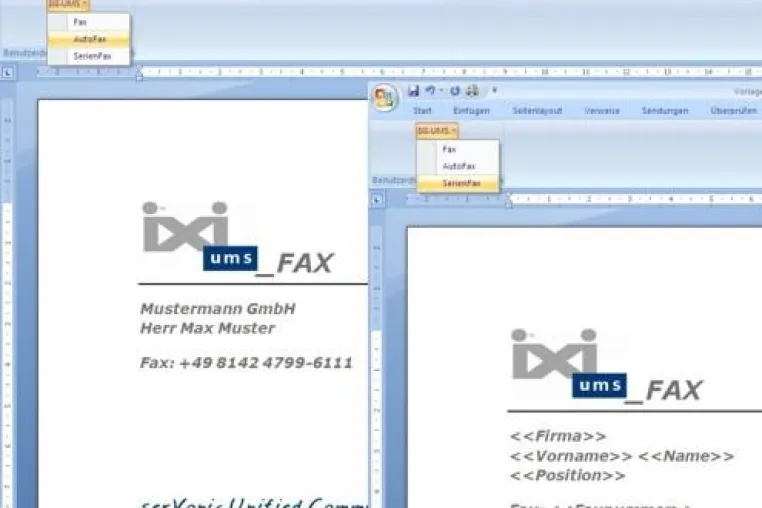 Bild: IXI-UMS ready for Microsoft Office 2010 - serVonic bietet Fax- und UM-Komfort am Arbeitsplatz