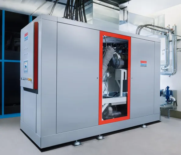 SOKRATHERM präsentiert neues Leistungsspektrum 50 - 500 kW auf der Hannover Messe 2013 Bild: SOKRATHERM präsentiert neues Leistungsspektrum 50 - 500 kW auf der Hannover Messe 2013